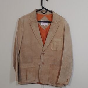 VTG McGregor Tan Leather Coat Men's Size 42